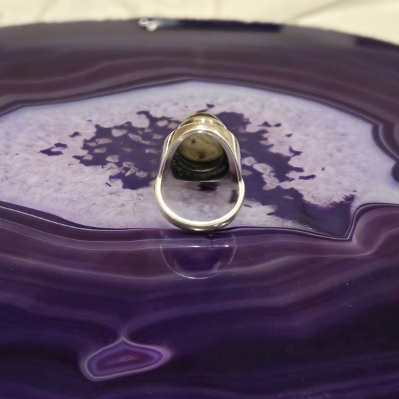 Sterling Silver Vintage Labradorite Ring - Picture 4 of 8